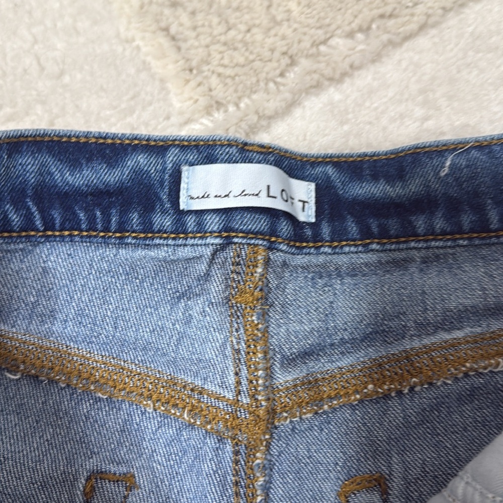 LOFT 30/10 Women's The Straight Blue Jeans - Picture 9 of 11